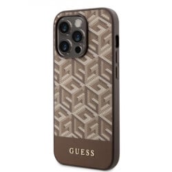 Guess futrola za iPhone 14 pro gcube pu stripes brown MagSafe ( GUHMP14LHGCFSEW ) - Img 2