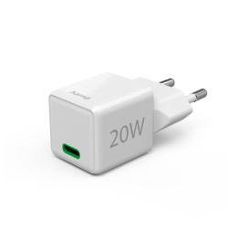 Hama brzi mini kucni punjac USB-C, PD, 20W beli-11