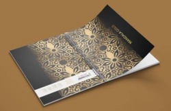Helios sveska A4 mandala gold spirala dikto 100l ( G310 )