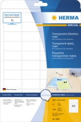 Herma etikete 48X25 A4/44 1/25 transparent ( 02H4680 ) - Img 1