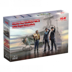 ICM Model Kit Aircraft - Gloster Sea Gladiator Mk.II With Royal Navy Pilots 1:32 ( 060953 )