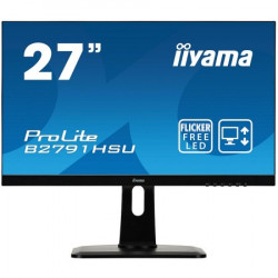 Iiyama monitor 27" ETE TN panel, 1920x1080, 1ms, height adj. stand (13cm), 300cdm˛, speakers, VGA, HDMI, DisplayPort, USB-HUB ( B2791HSU-B - Img 1