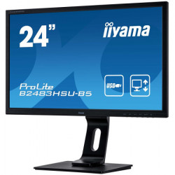Iiyama prolite 24" 1920x1080, 250cdm˛, 13cm Height Adj., Pivot, Stand, Speakers, VGA, HDMI, DisplayPort, USB2.0x 2, 1ms monitor ( B2483HSU- - Img 5