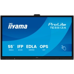 Iiyama TE5513A-B3AG 16 9 Touch 2xHDMI+DP+2xUSBC - Flat Screen - 8 ms 1,200:1 500 cd IPS DisplayPort HDMI USB Typ C 100 W ( TE5513A-B3AG )