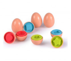 Infunbebe igracka za bebe 6 shape sorter eggs ( PLE12-6 ) - Img 1