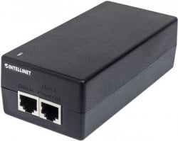 Intellinet Gigabit Ultra PoE+ Injector, 1 x 60 W Port, Plastic Housing ( 05370800 )