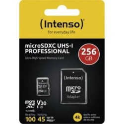 Intenso 256GB UHS-I Professional 3433492 + adapter Micro SDXC