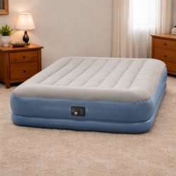 Intex queen Vazdušni krevet sa ugradjenom pumpom 152x203x30cm – Fiber Tehnologija ( 64118ND )