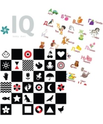 IQ sklopiva podloga sa dva lica Kontrasti + Azbuka 150x150x1 cm( 18204 )