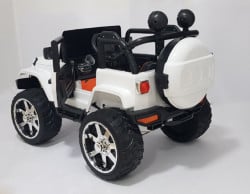 Jeep 2 sa plastičnim sedištem 4x4 pogon + mod za ljuljanje - Beli - Img 7