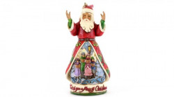 Jim Shore Wish You Merry Xmas Santa Hanging Ornament Figure ( 031716 )  - Img 1