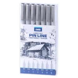 Junior pin line liner set miks crna 7k ( 130050 )