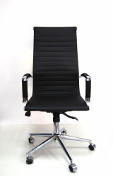 Kancelarijska stolica BOB-R HB L od prave kože - Crna - Img 6