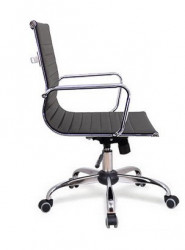 Kancelarijska stolica BOB-R MB od eko kože - Crna - Img 4