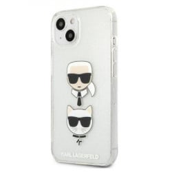 Karl Lagerfeld futrola za iPhone 13 silver glitter karl`s & choupette ( GSM165613 ) - Img 1