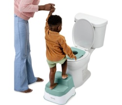 Kids ii ingenuity 3-u-1 sistem -  nosa potty/steper/adapter - white/mint 12m+ ( SKU17143 ) -3