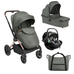 Kikka Boo Kolica Kara premium 3in1 set sa autosedištem I-Xtend I-size i tvrdom korpom Army Green ( KKB21166 XTSET )