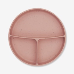 Kikka Boo Silikonski tanjir sa pregradama i vakum osnovom Platinum Blush ( KKB52034 )