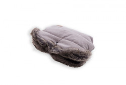 KikkaBoo zimska navlaka za rukohvat kolica Fur Melange grey ( KKB41106 ) - Img 2