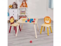 Kinder home dečiji drveni sto sa 2 stolice šareni ( TF3868-2 ) - Img 1