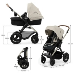 Kinderkraft moov 2 kolica za bebe 3u1 moonlight grey ( KSMOOV02GRYEV00 )-2