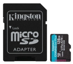 Kingston 128GB Canvas Go Plus U3 V30 A2, SDCG4/128GB Micro SD