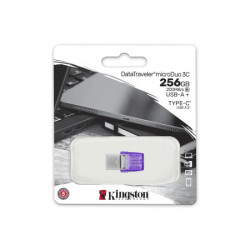 Kingston 256GB USB flash drive, 2-in-1 USB 3.2 Type-C & Type-A, DataTraveler microDuo 3C ( DTDUO3CG3/256GB ) - Img 2