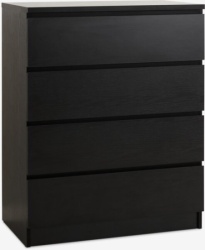 Komoda 4 fioke crna