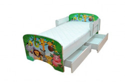 Krevet za decu Green Jungle sa dve fioke 160*80 cm - model 803 - Img 2