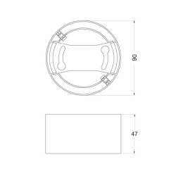 Ledvance  Nosač za ugradni LED panel 4W   ( 4058075709881E )-2