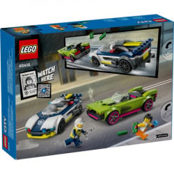 Lego city police police car and muscle car chase ( LE60415 )  - Img 3