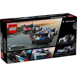 Lego trkački automobili BMW M4 GT3 i BMW M Hybrid V8 ( 76922 ) - Img 14