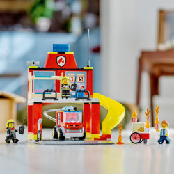 Lego Vatrogasna stanica i vatrogasno vozilo ( 60375 ) - Img 3
