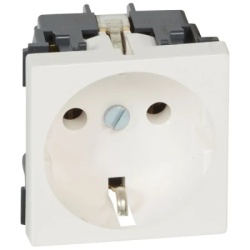 Legrand 278210l Priključnica 2POL+E bela MOSAIC