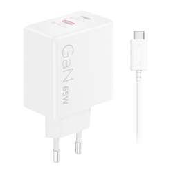 Lenovo Dual USB-C 65W GaN punjač beli ( G0A6065WEU )