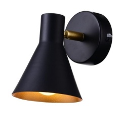 Less Zidna Lampa Mat Crna 1x40W E14 ( 15014 )