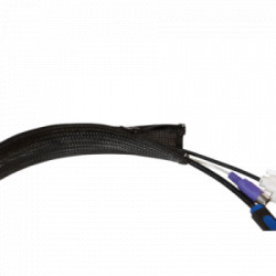 LogiLink fleksibilna zaštita za kablove sa rajfešlusom 2m x 50mm crna ( 1463 ) - Img 1
