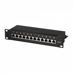 LogiLink patch panel 10" Cat6, 12 port shielded ( 5114 ) - Img 1