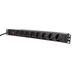 Logilink PDU 8 x šuko CEE 7/3 , konektor C14, prenaponska zaštita ( 5527 )-5