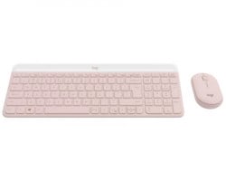 Logitech MK470 wireless desktop US roze tastatura + miš - Img 3