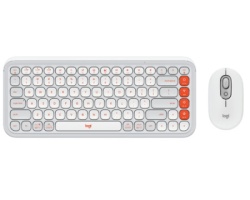 Logitech POP Icon Combo US tastatura bela -1