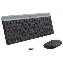 Logitech tastatura+miš MK470 US slim wireless 920-009204 - Img 1