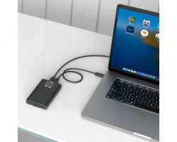 Maiwo externo dual klon kućište USB-C na 2 x M.2 NVMe/SATA SSD, K2022CL - Img 2
