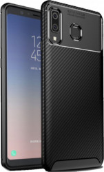 MCTK74-IPHONE XS Max * Futrola Carbon Fiber Silicone Black (229) - Img 1