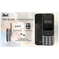 MeanIT 2.8" ekran ( 7.1 cm ), Dual SIM - F60 slide mobilni telefon - Img 2