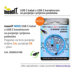 MeanIT USB kabl za smartphone, USB C / USB C, 1 met - KMUSBC2 - Img 2