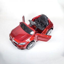 Mercedes GLA 45 AMG Licencirani auto za decu na akumulator sa kožnim sedištem i mekim gumama - Crveni - Img 6