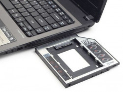 MF-95-01 Gembird Fioka za montazu 2.5 SSD/SATA HDD(do 9.5mm) u 5.25 leziste u Laptop umesto optike - Img 4