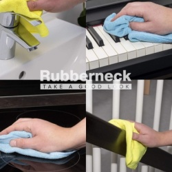 Mikrofiber krpa Rubberneck 32x32 plava/žuta ( L325 )