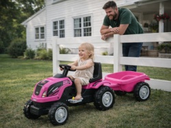MMX Dečiji Traktor na pedale Roze